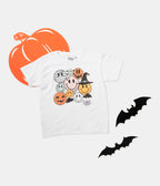 Trick or Treat Faces Youth Graphic Tee