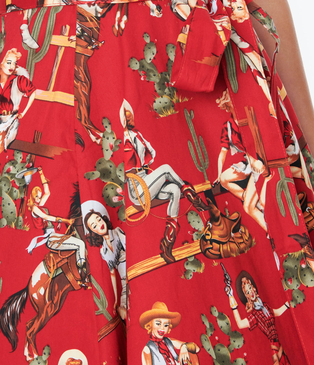 cowgirl red dress cffvdiz Red,S, Womens Sexy Deep V Neck Western Cowgirl Dress Casual Long Sleeve Ruffled Vintage Dress at Amazon Women's Clothing store