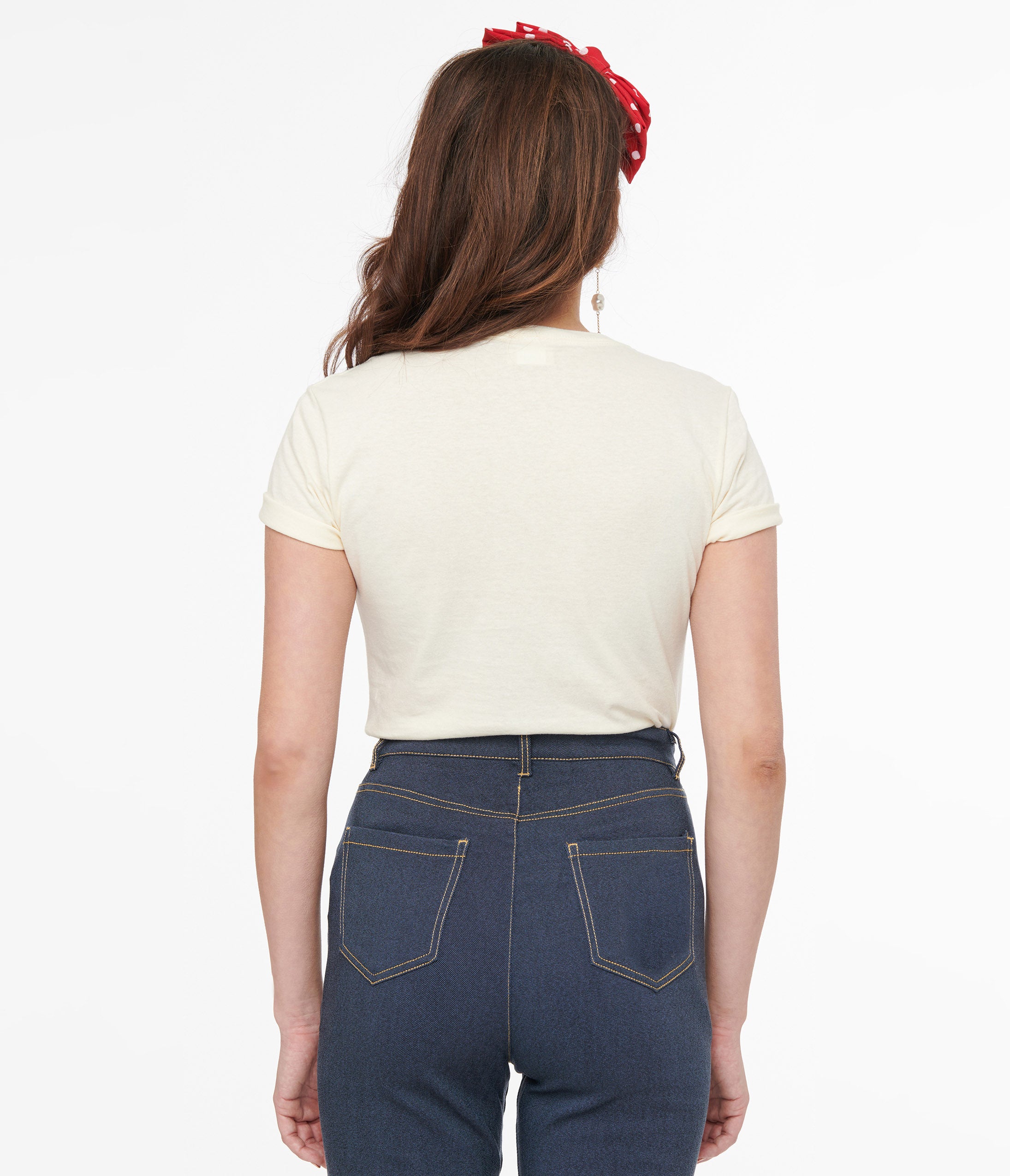Dangerous Curves Cotton Graphic Fitted Tee