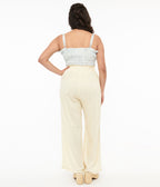 1970s Ivory Wide Leg Pants