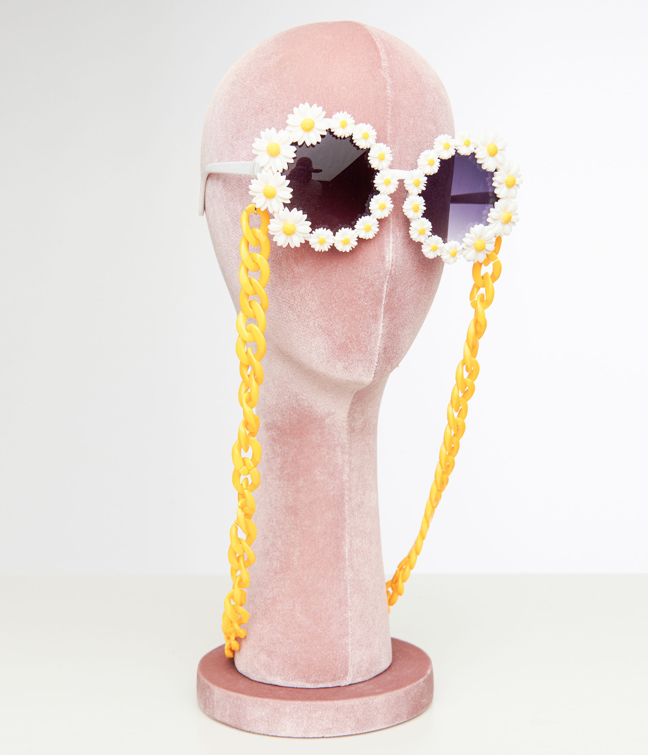 White Daisy Chain Round Sunglasses