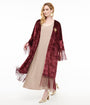 The Golden Girls x Unique Vintage Burgundy Velvet Blanche Kimono