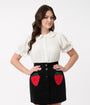 Smak Parlour Ivory Puff Sleeve Blouse