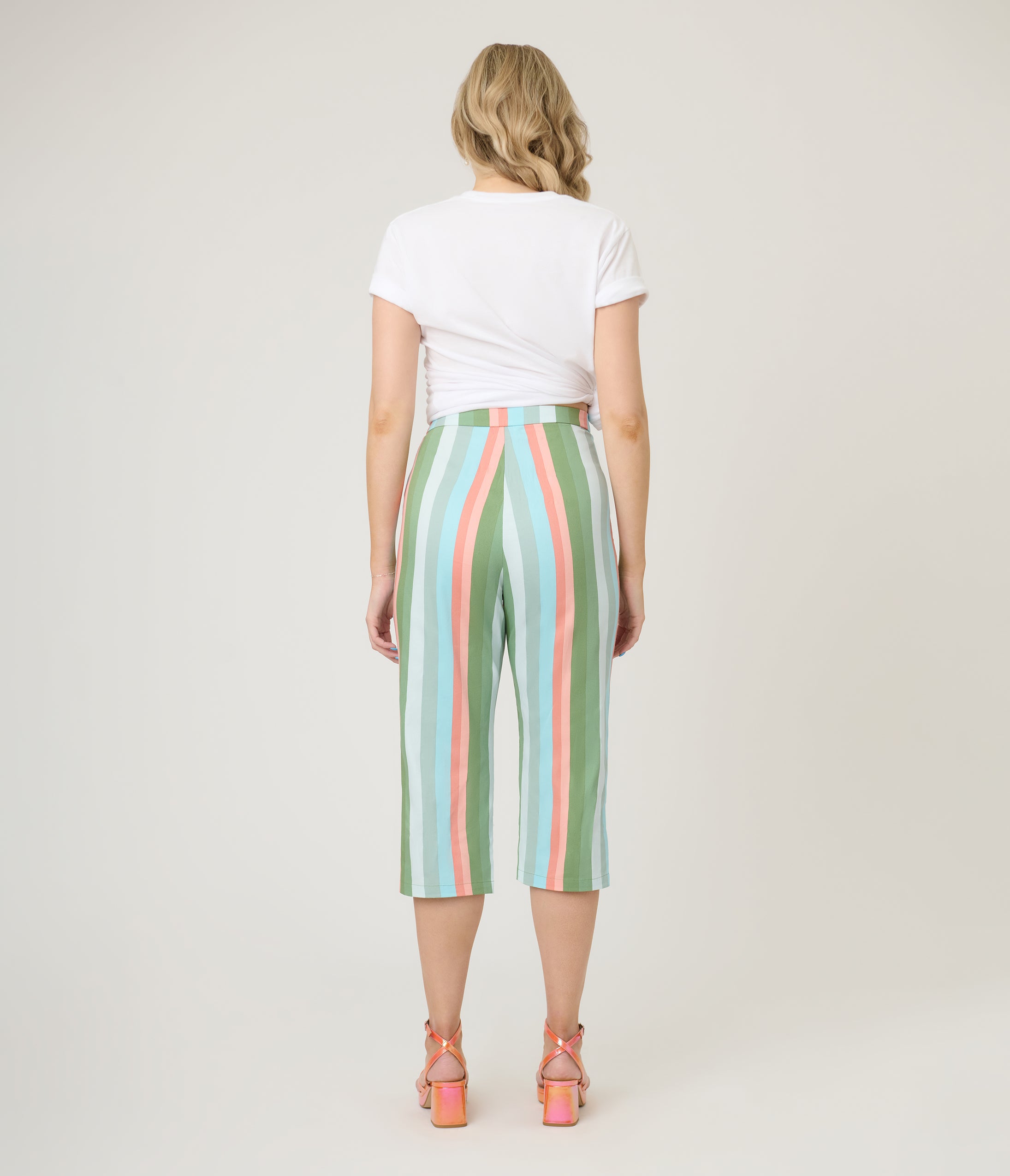 Royal Monk Lollipop Stripe Esme Capri Pants