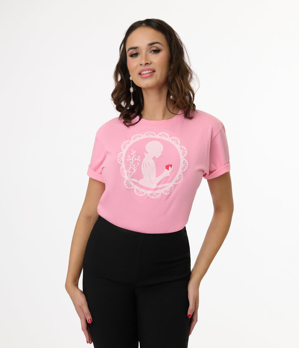 Disney's Snow White Collection by Unique Vintage Pink Snow White Unisex Graphic Tee