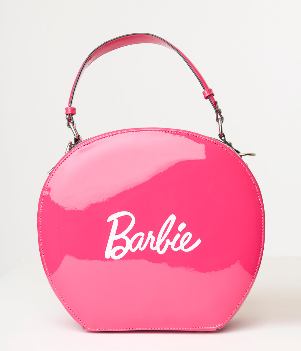 Barbie x Unique Vintage Pink Leatherette Circle Bag
