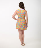 Smak Parlour 1960s Happy Groovy Rainbows Mod Shift Dress