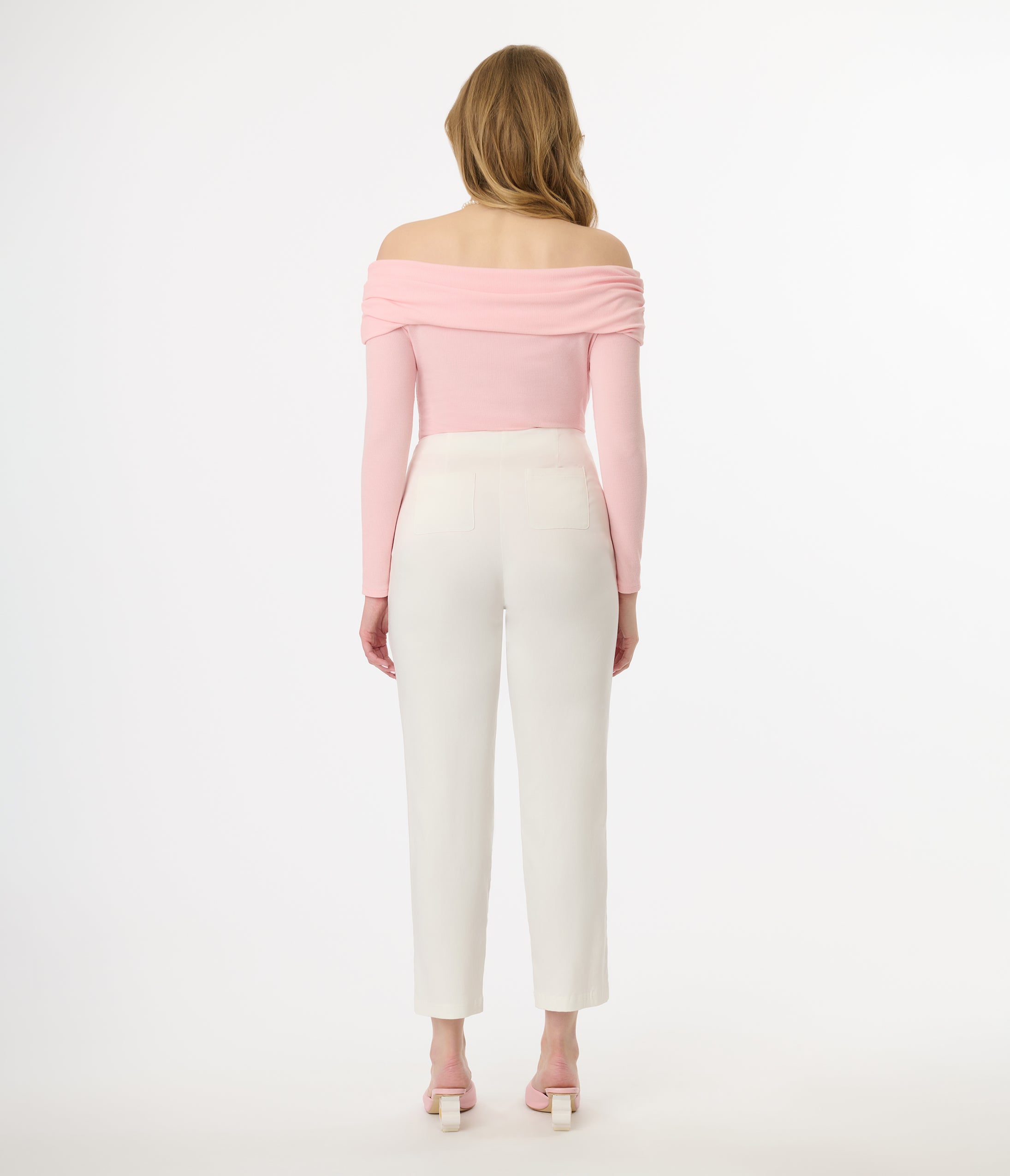 Unique Vintage 1960s White Cigarette Pants