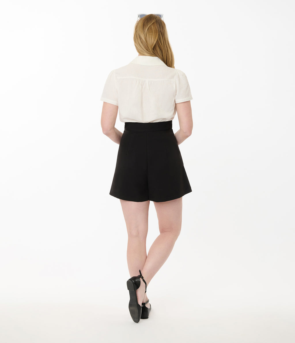 Unique Vintage Black Joyce Shorts