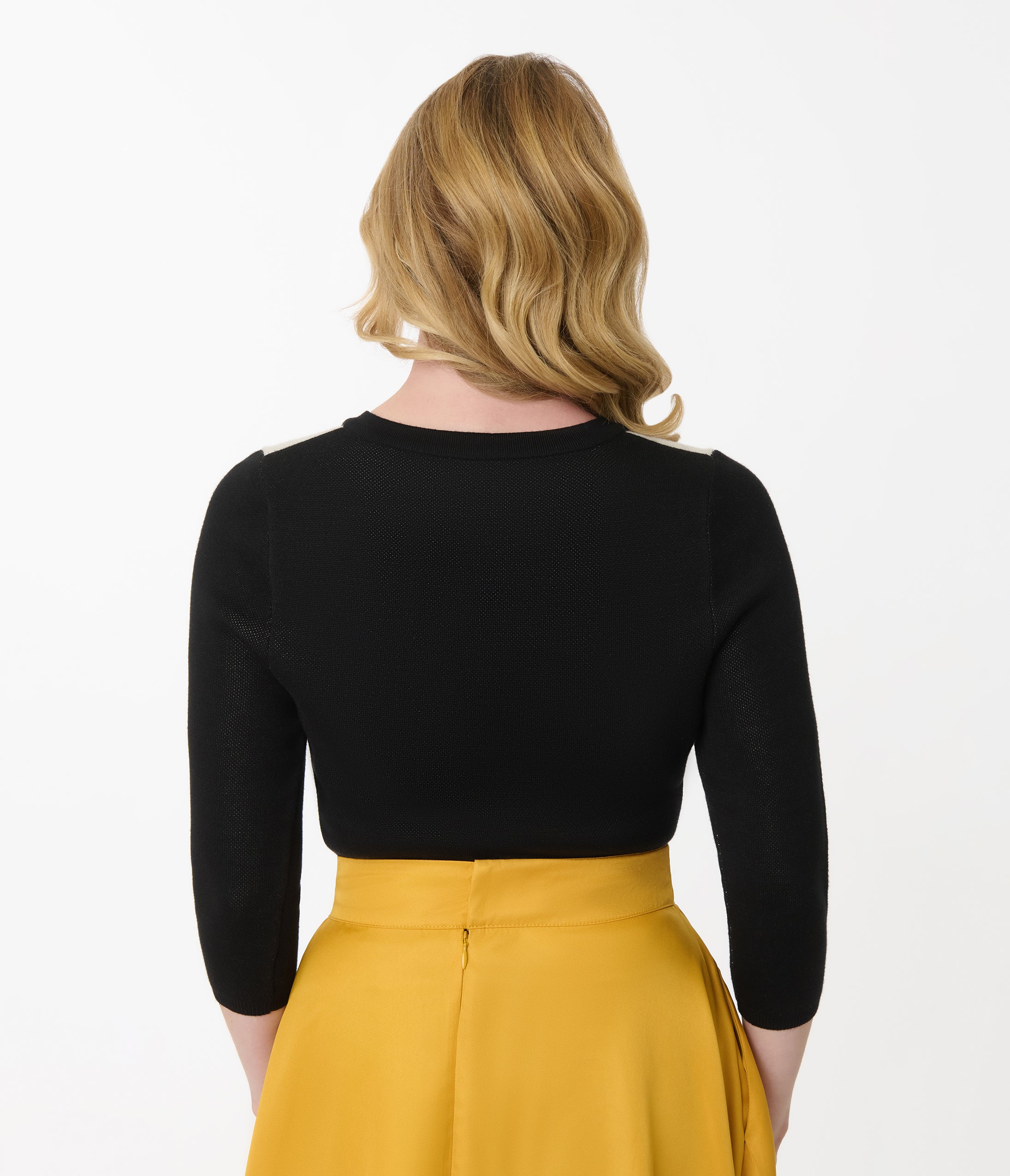 Disney Pixar Toy Story Collection by Unique Vintage Black & Ivory Woody's Cowboy Boot Embroidered Cardigan