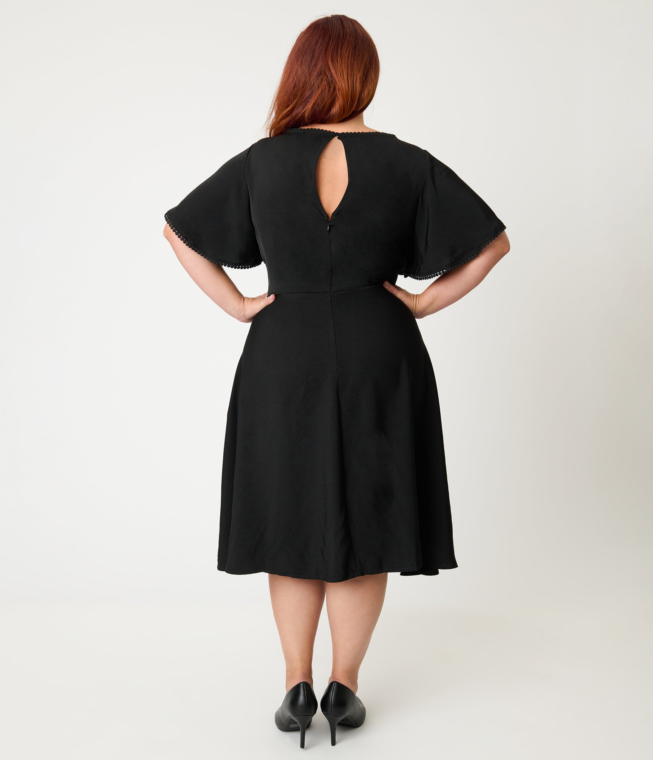 knee length dresses for ladies Pre-Sale] Blue 1950s Daisy Mesh Swing Dress