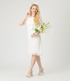 Heart My Closet 1950s White Lace Anna Dress