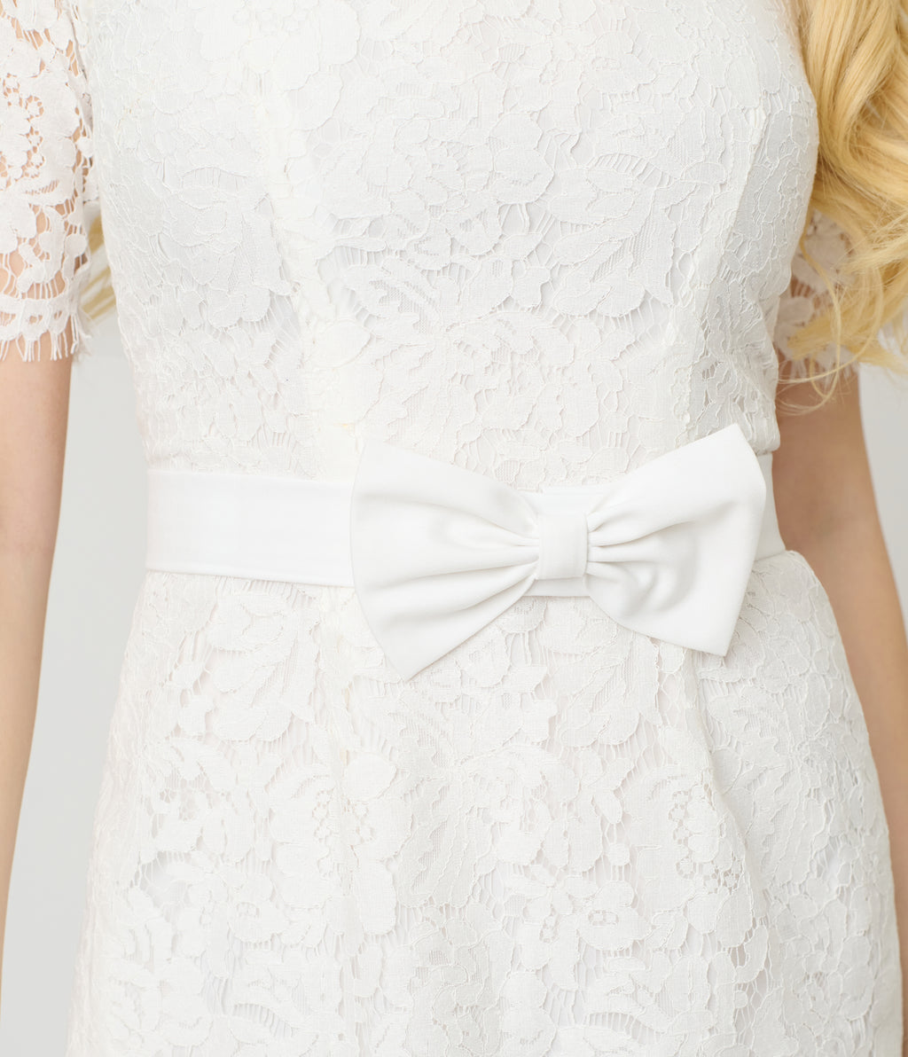 Heart My Closet 1950s White Lace Anna Dress