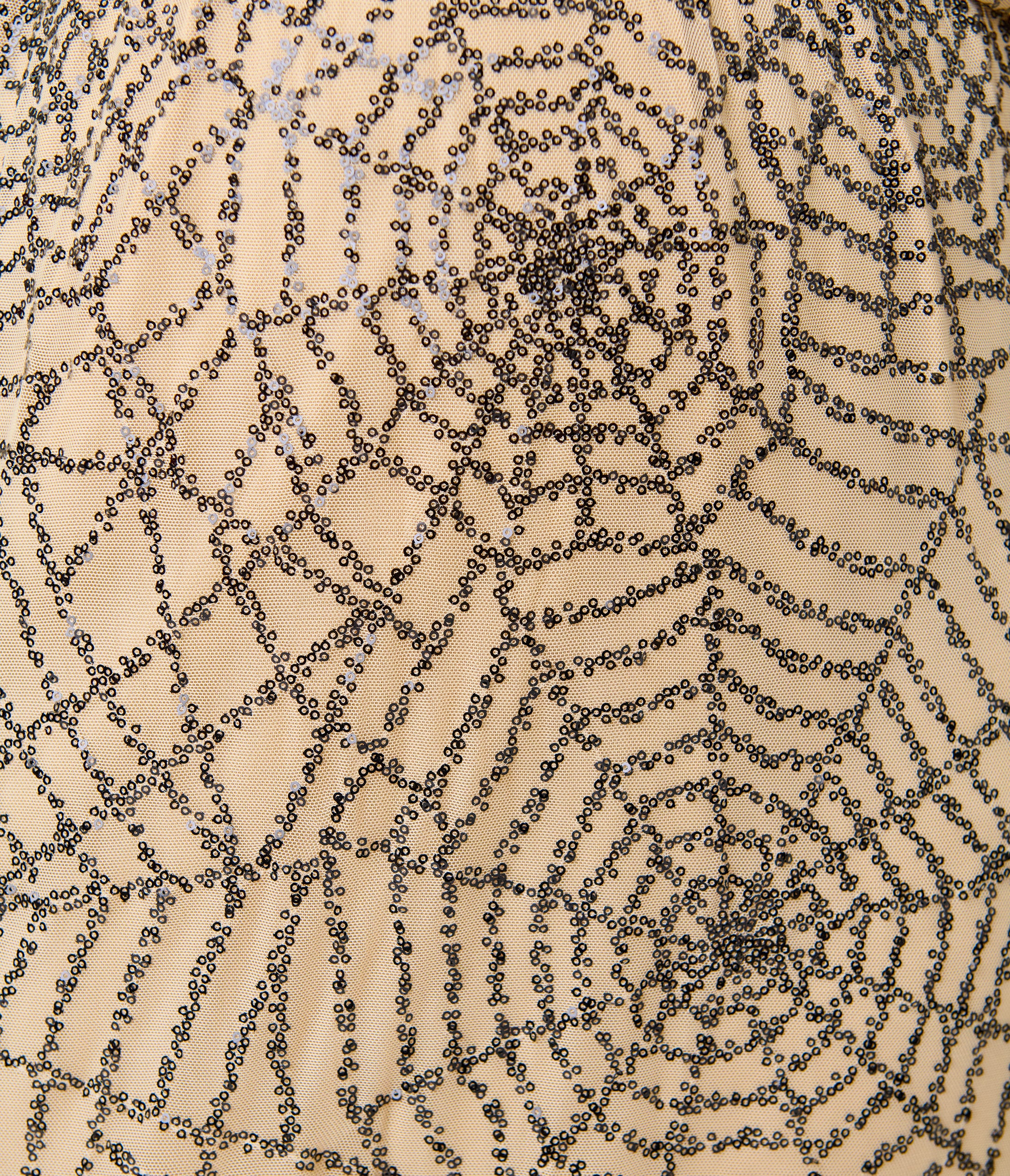 Smak Parlour Plus Size Nude Spiderweb Sequin Faux Wrap Diane Maxi Dress
