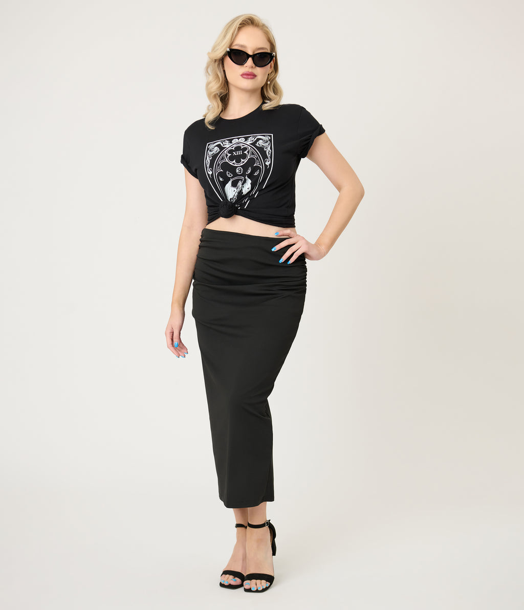 Black Death Tarot Unisex Graphic Tee