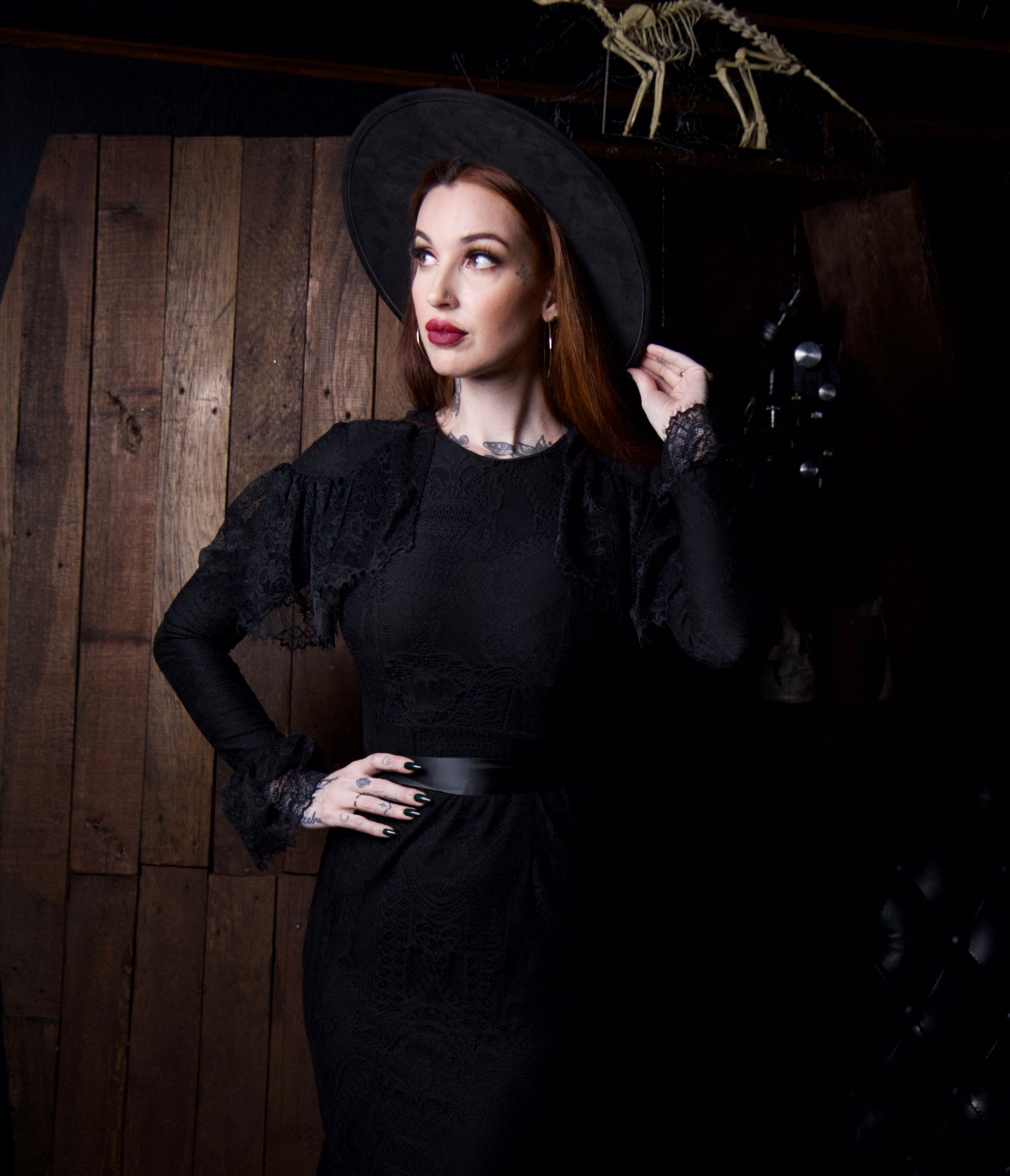 Killstar Black Web Fishnet Top - Unique Vintage - Womens, TOPS, SHIRTS