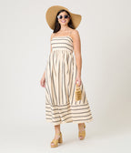 Nautical Stripe Maxi Dress