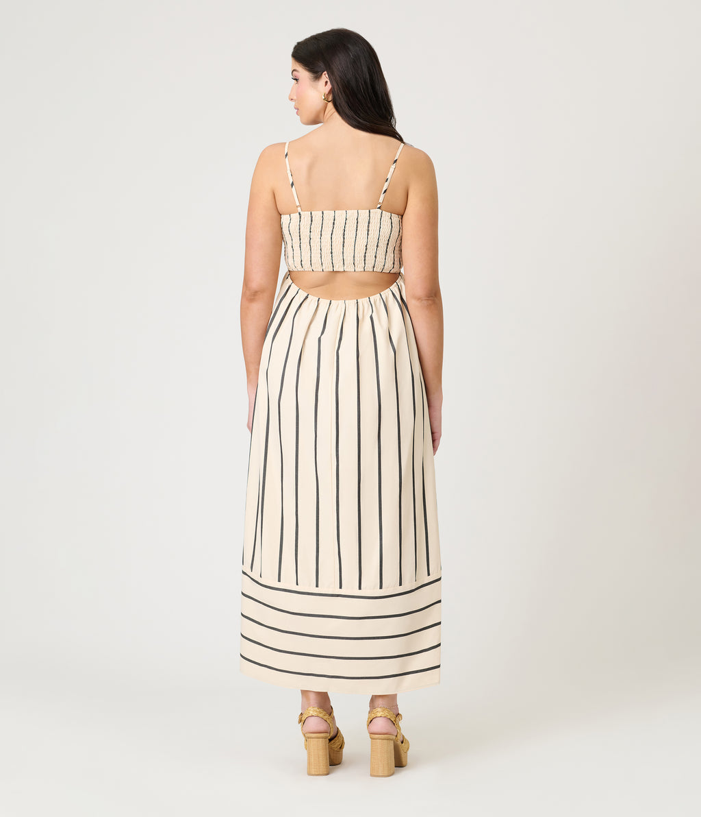 Nautical Stripe Maxi Dress