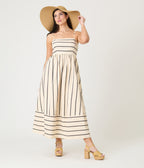 Nautical Stripe Maxi Dress