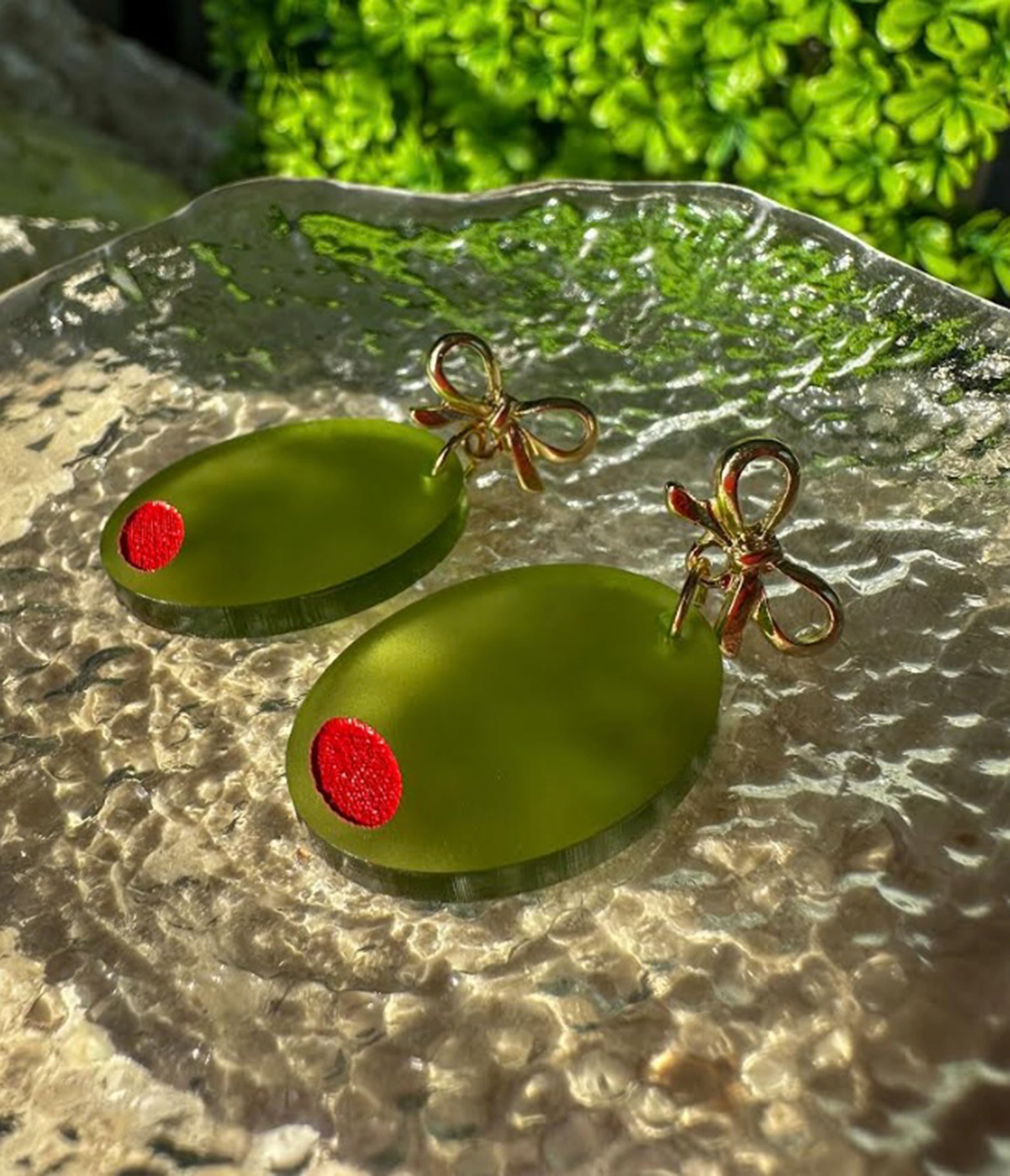Olive & Bow Acrylic Earrings