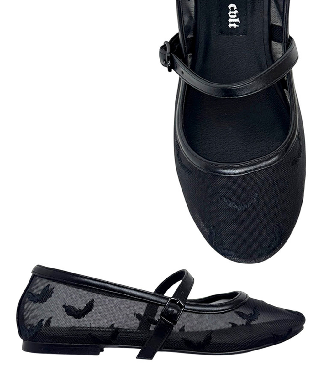 Black Helena Bats Flats