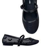 Black Helena Bats Flats