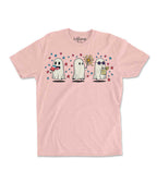 Pink Spooky Summer Ghosts Unisex Graphic Tee