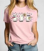 Pink Spooky Summer Ghosts Unisex Graphic Tee