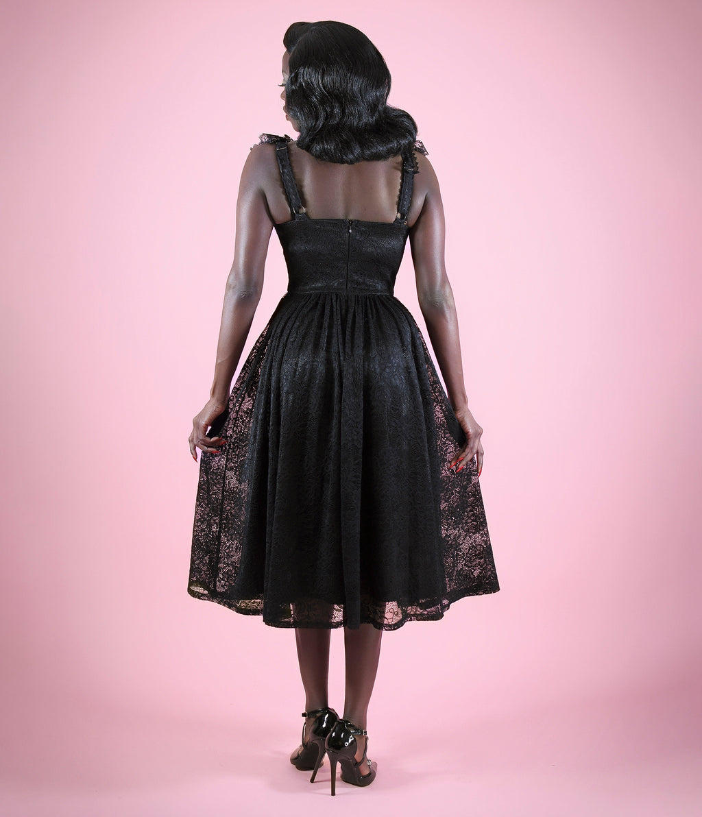 Mortisha x Elle Rebel Black Penelope Dress