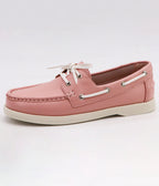 Pink & White Boat Shoes