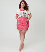 Disney Mickey & Friends Collection by Smak Parlour Plus Size Minnie & Daisy Galentines Mini Skirt