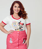 Disney Mickey & Friends Collection by Unique Vintage Bestie Vibes Unisex Ringer Graphic Tee