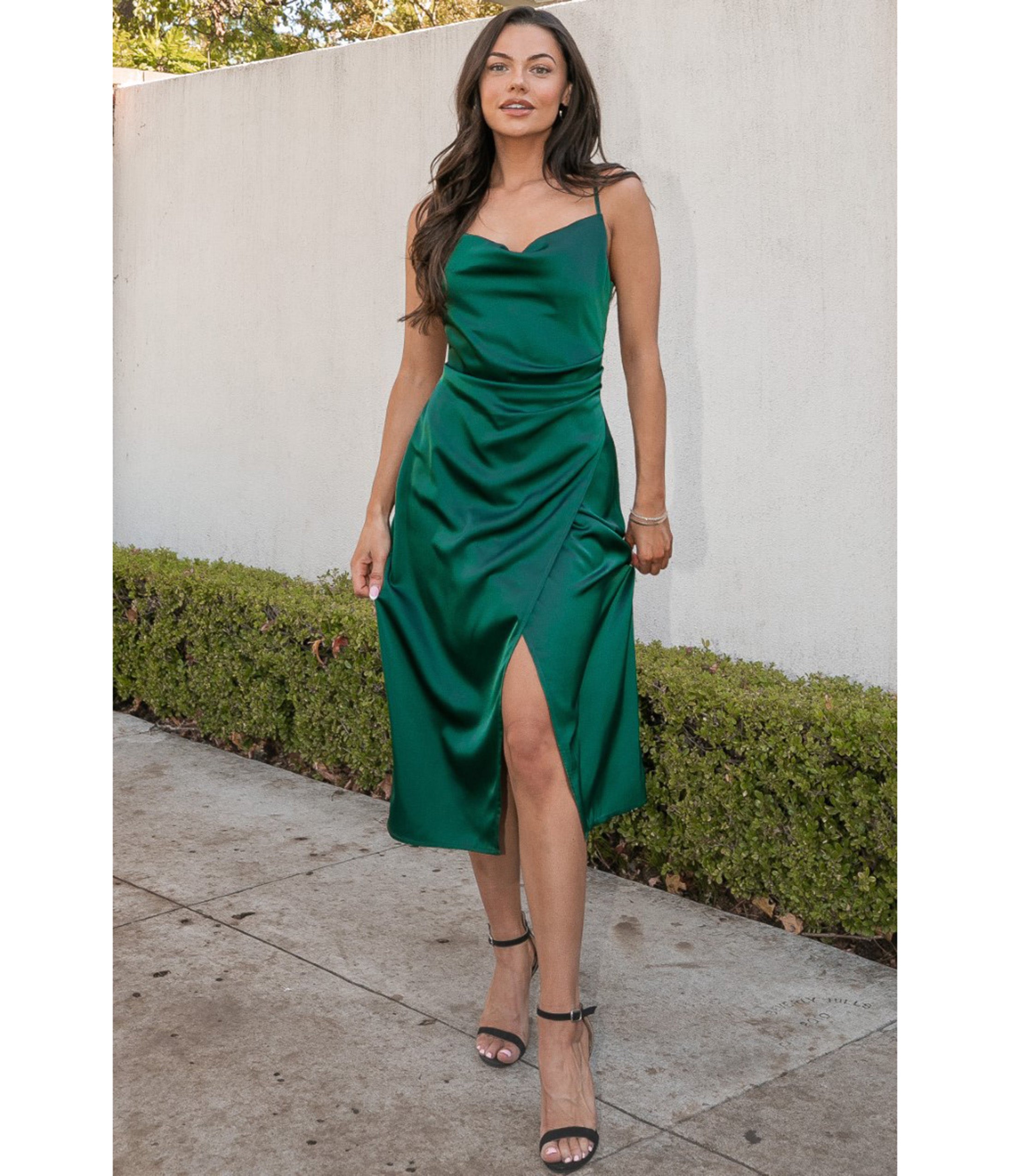Emerald Emma Midi Dress