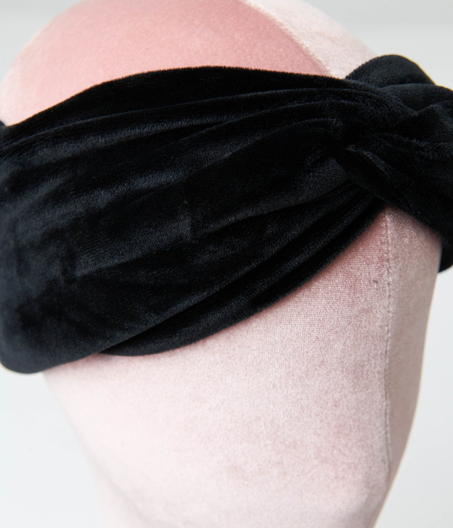 Black Twisted Velvet Headband