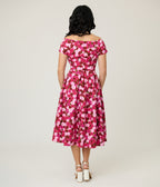 Dolly & Dotty Lily Pink Rose Garden Swing Dress