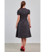 Banned Retro Black Floral June Swing Dress