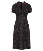 Banned Retro Black Floral June Swing Dress