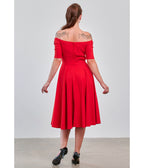 Royal Monk Red Amalia Swing Dress