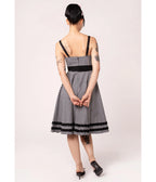 Hell Bunny Black Gingham Heart Pocket Swing Dress