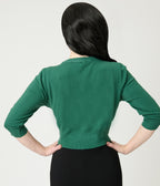 1950s Forest Green Cardigan