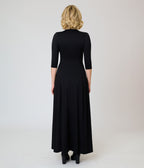 Wax Poetic Black Knit Raquel Maxi Dress