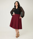 Banned Plus Size Black Bonnie Blouse