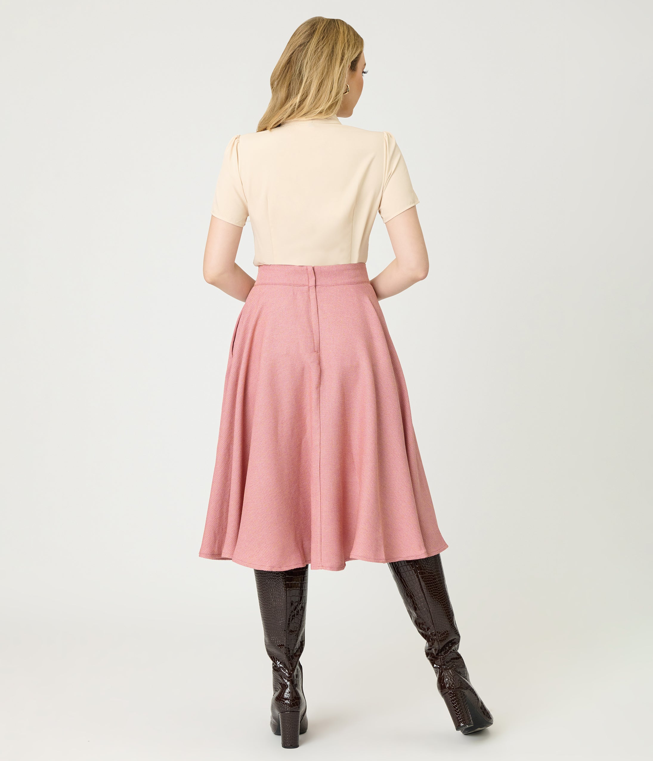 Banned Light Pink Cary Swing Skirt