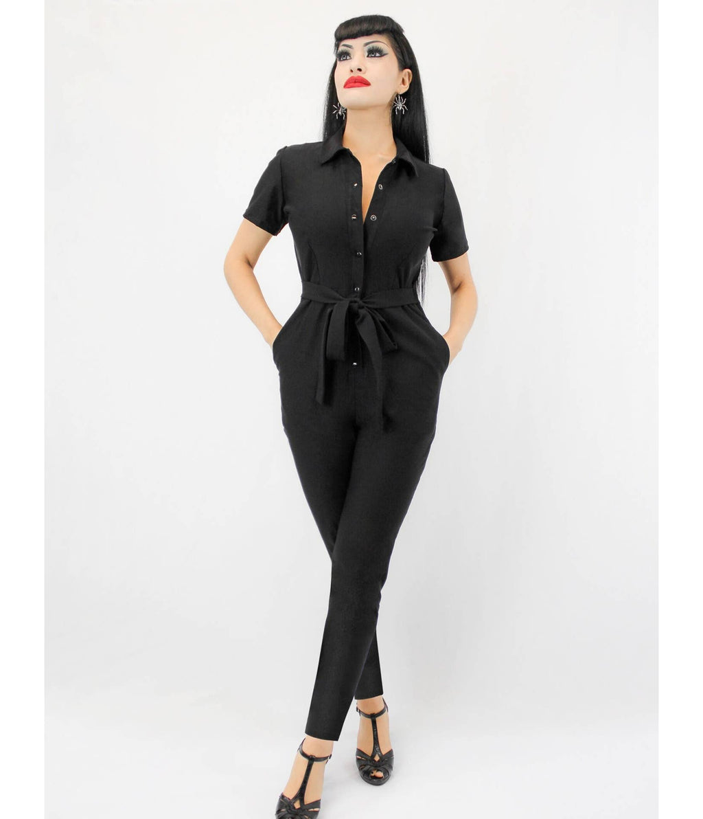 Black Utility Jumpsuit