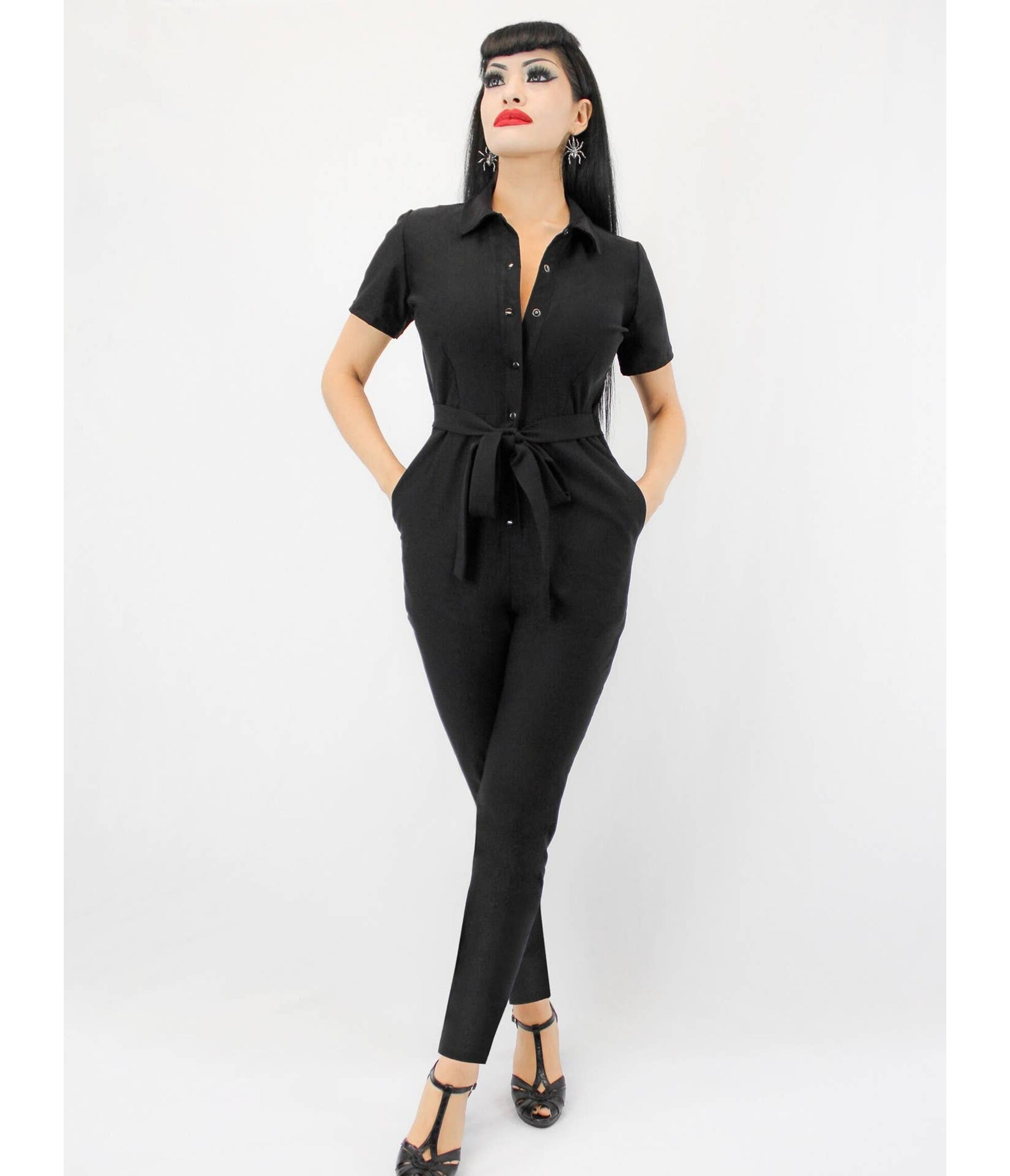 Black Utility Jumpsuit