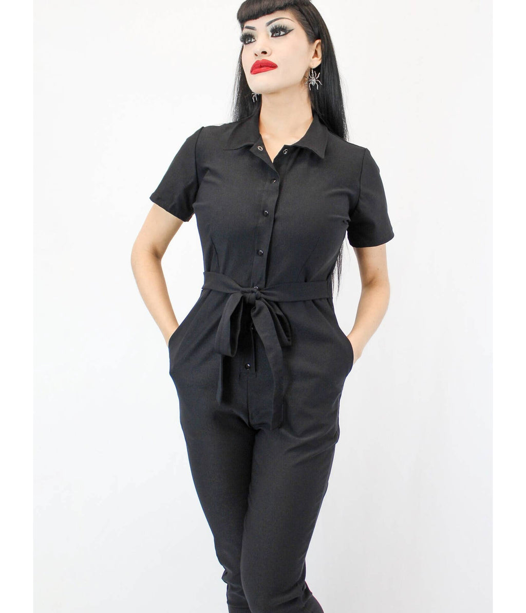 Black Utility Jumpsuit