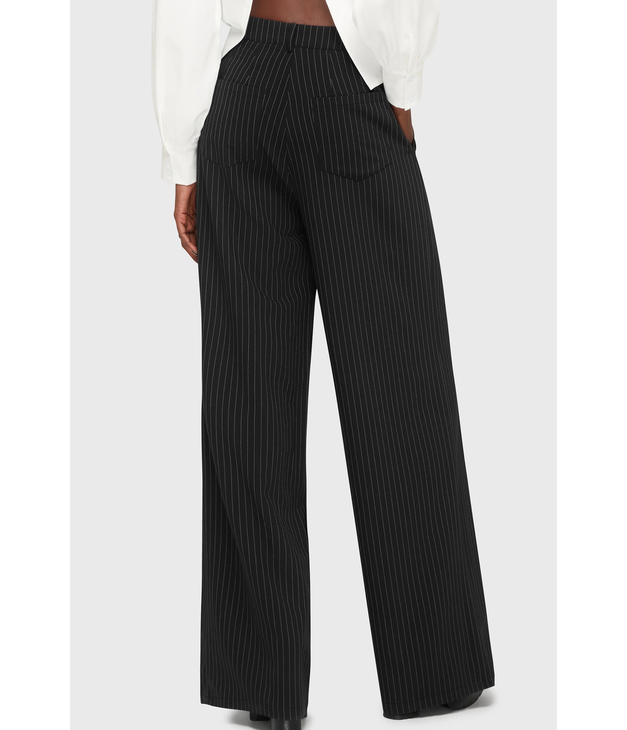 Kill Star Black Pinstripe Oblivienne Trousers