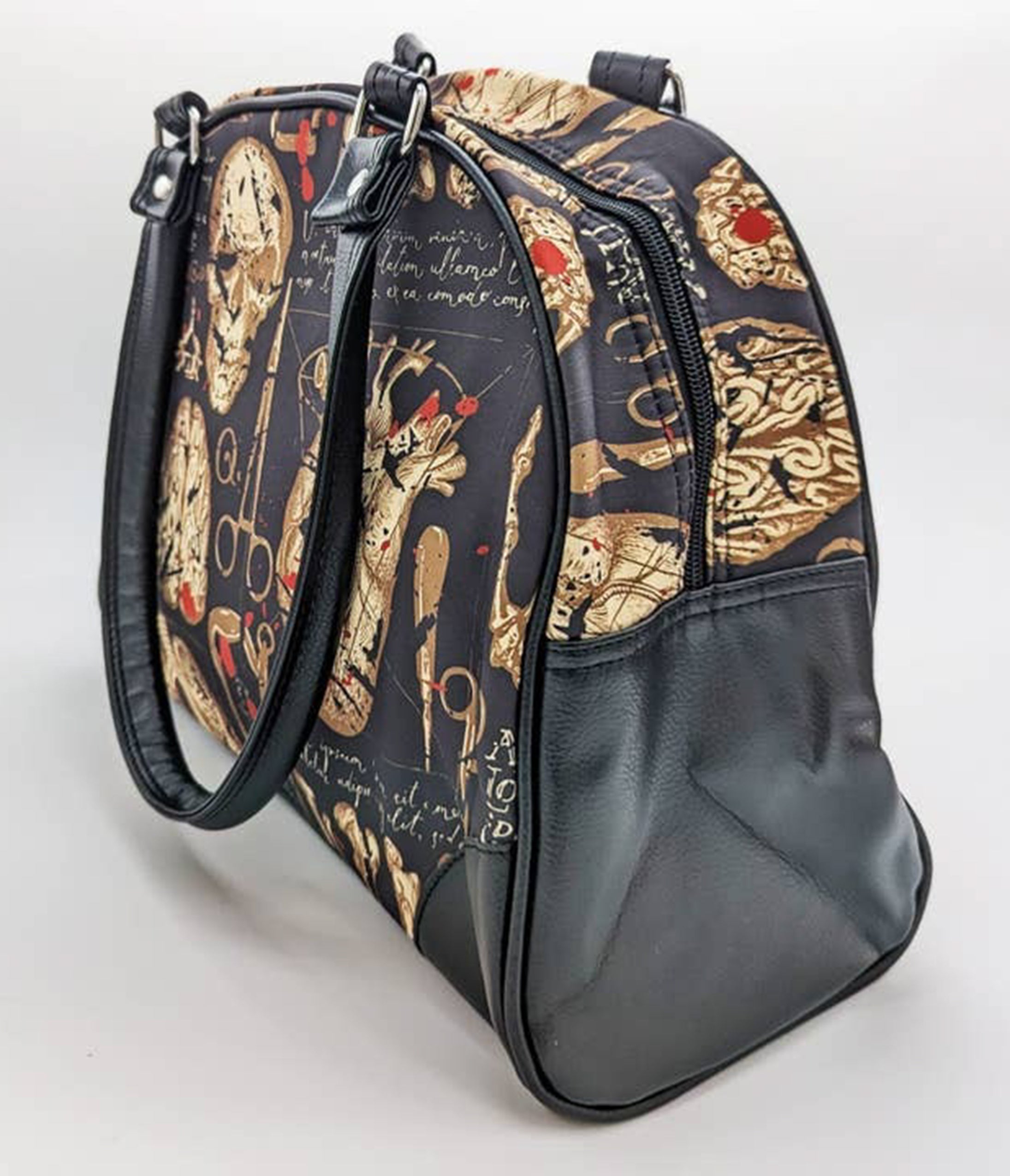 Medical Morbidity Leatherette Bowler Bag