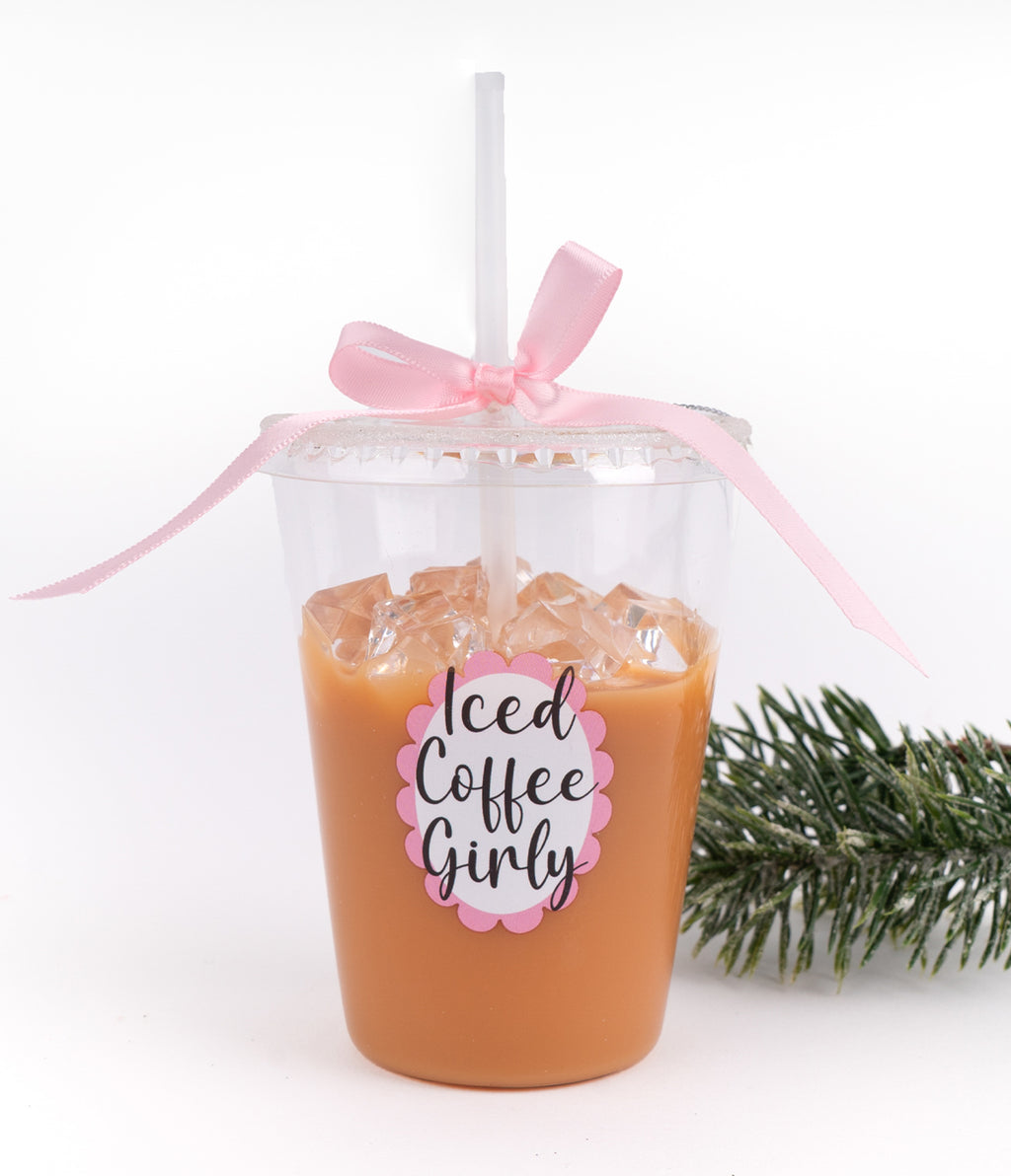 Iced Coffee Glass Ornament