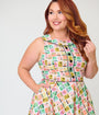 Retrolicious Plus Size Tropical Print Elizabeth Dress
